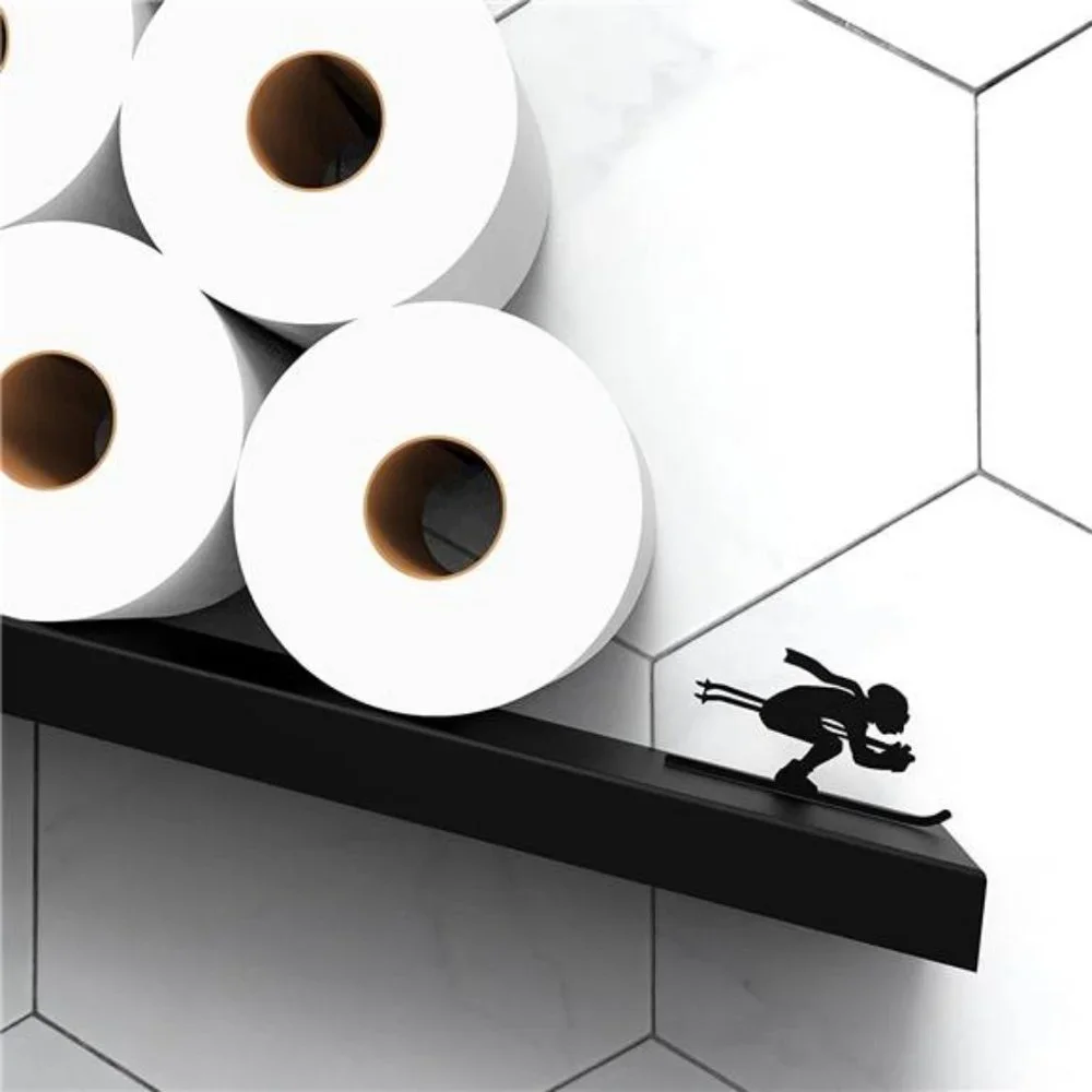 Toilet Paper Holder -Bath Decor - Tilted Toilet Paper Rack